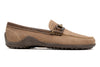 Bill Suede Horse Bit Loafers - Khaki