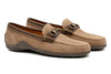 Bill Suede Horse Bit Loafers - Khaki