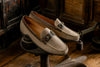 Bill Suede Horse Bit Loafers - Khaki