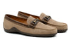 Bill Suede Horse Bit Loafers - Khaki