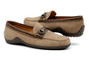 Bill Suede Horse Bit Loafers - Khaki