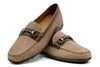 Bill Suede Horse Bit Loafers - Khaki
