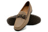 Bill Suede Horse Bit Loafers - Khaki