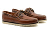 Old Row Oiled Saddle Leather Deck Shoe - Cigar