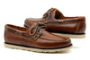Old Row Oiled Saddle Leather Deck Shoe - Cigar