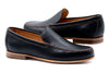 Country Club Glove Leather Venetian Loafers - Black