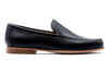 Country Club Glove Leather Venetian Loafers - Black