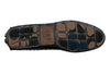 Monte Carlo Alligator Grain Leather Horse Bit Driving Loafers - Midnight