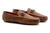 Monte Carlo Saddle Leather Driving Loafers - Havana