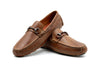 Monte Carlo Saddle Leather Driving Loafers - Havana