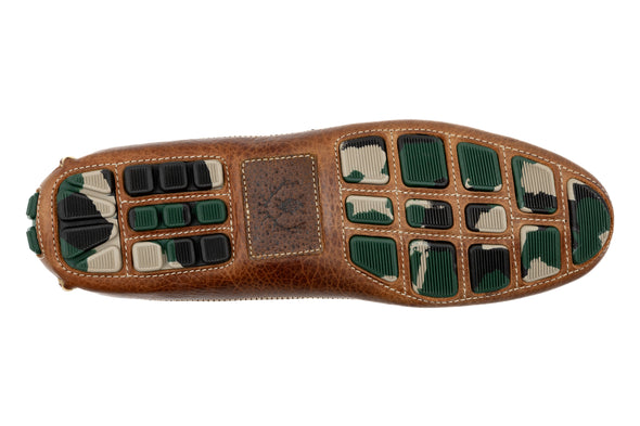 Monte Carlo Saddle Leather Driving Loafers - Havana