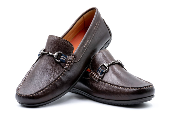 Bermuda Glove Leather Horse Bit Loafers - Walnut