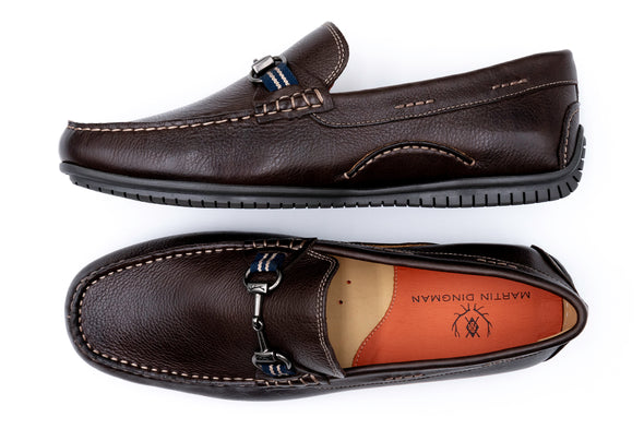 Bermuda Glove Leather Horse Bit Loafers - Walnut