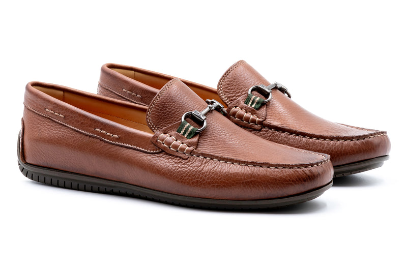 Bermuda Glove Leather Horse Bit Loafers - Havana