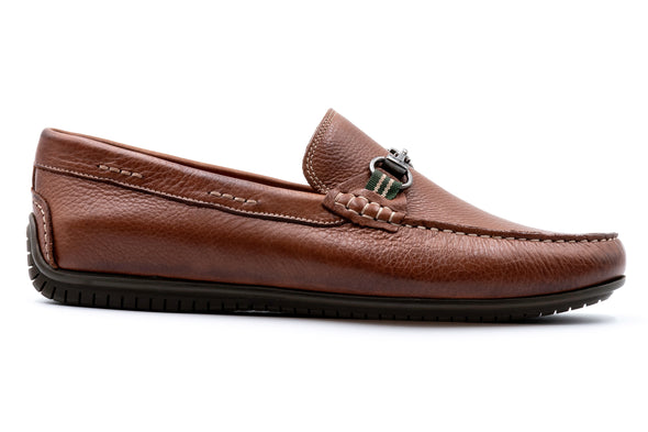 Bermuda Glove Leather Horse Bit Loafers - Havana