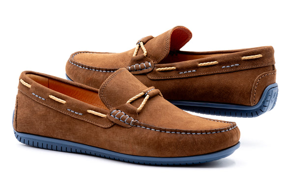 Bermuda Nubuck Braided Bit Loafers - Bark