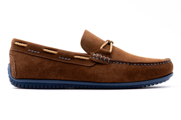 Bermuda Nubuck Braided Bit Loafers - Bark