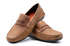 Bermuda Nubuck Penny Loafers - Saddle Tan