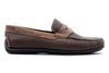 Bermuda Nubuck Penny Loafers - Bark