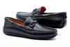 Bermuda Glove Leather Braided Bit Loafers - Black