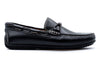 Bermuda Glove Leather Braided Bit Loafers - Black