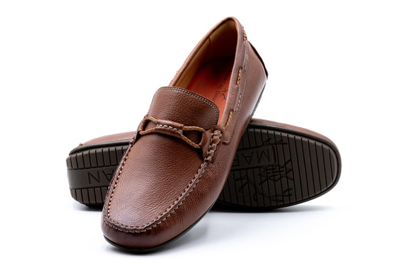 Bermuda Glove Leather Braided Bit Loafers - Havana
