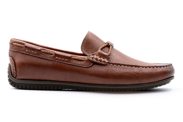 Bermuda Glove Leather Braided Bit Loafers - Havana