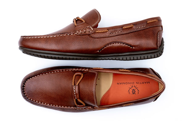 Bermuda Glove Leather Braided Bit Loafers - Havana
