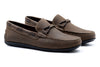 Bermuda Nubuck Braided Bit Loafers - Dark Olive
