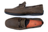 Bermuda Nubuck Braided Bit Loafers - Dark Olive