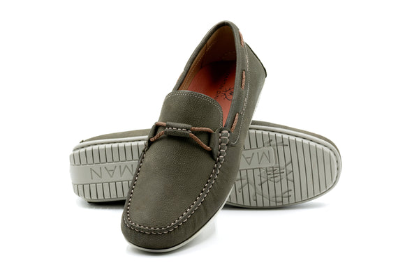 Bermuda Nubuck Braided Bit Loafer - Moss