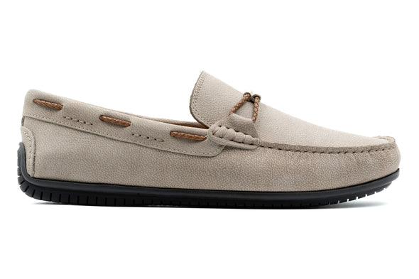 Bermuda Nubuck Braided Loafers - Putty