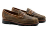 Jackson Suede Penny Loafer - Old Wood