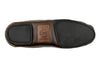 Cozy Country Deerskin Leather Horse Bit Slipper - Black