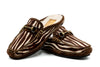 Cozy Country Hair-On Leather Horse Bit Slide - Zebra