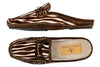 Cozy Country Hair-On Leather Horse Bit Slide - Zebra