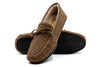 Cozy Country Bison Leather Bow Tie Slipper - Burnt Pecan