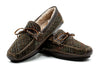 Cozy Country Harris Tweed Bow Tie Slipper - Scottish Moss