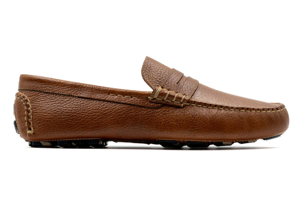 Monte Carlo Water Buffalo Penny Driving Loafers - Oak