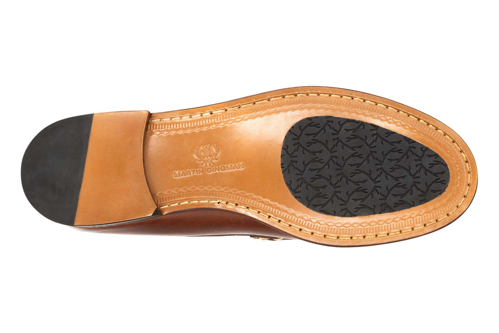 Old Row Oiled Saddle Leather Penny Loafers - Cigar