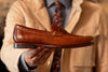 Old Row Oiled Saddle Leather Penny Loafers - Cigar