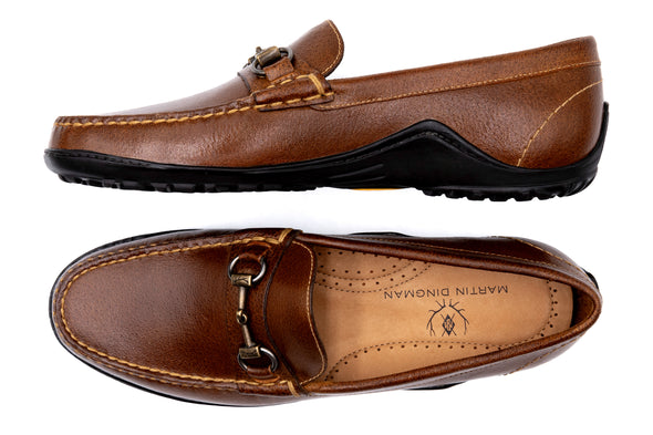 Bill Water Buffalo Horse Bit Loafers - Burnt Cedar