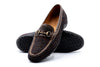 Bill Harris Tweed Horse Bit Loafers - Brown Plaid