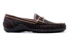 Bill Harris Tweed Horse Bit Loafers - Brown Plaid