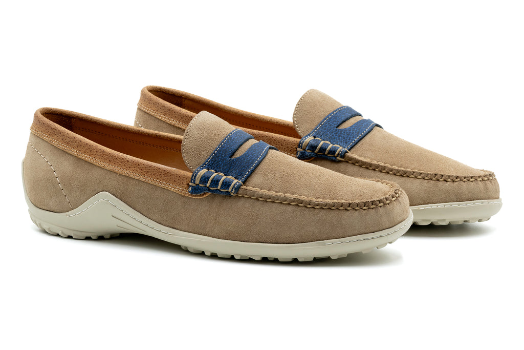 Bill Suede Penny Loafer - Hazelnut