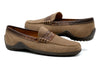 Bill Suede Penny Loafers - Khaki