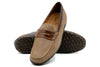 Bill Suede Penny Loafers - Khaki