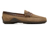 Bill Suede Penny Loafers - Khaki