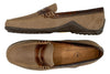 Bill Suede Penny Loafers - Khaki