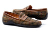 Bill Harris Tweed Penny Loafers - Green Plaid